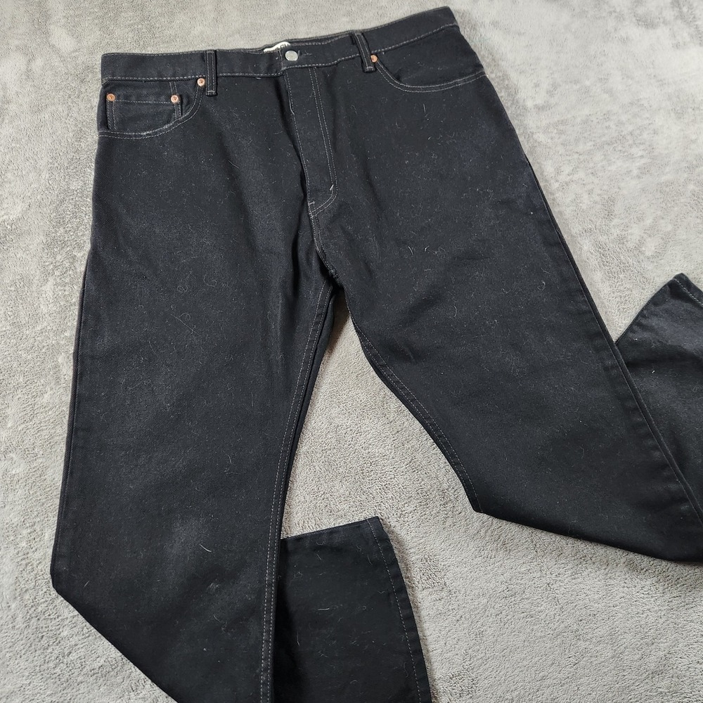Vintage Mens Levis 550 size 40x30 Black Relaxed Straight 5 Pocket Denim Jeans